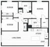 sixth and jackson apartments san jose floor plan 3D